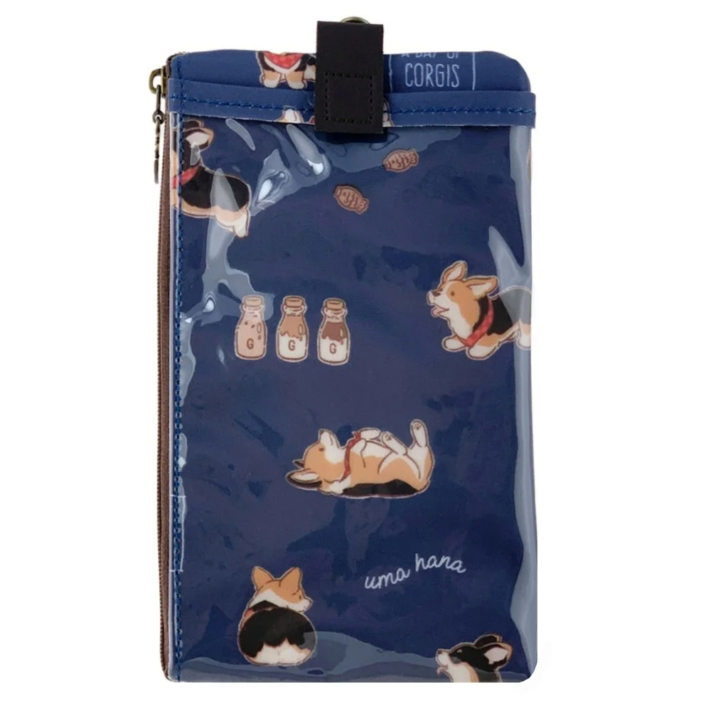 Waterproof Tricolor Corgi Phone Case Pouch W/ Neck Strap